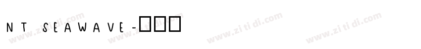 NT SEAWAVE字体转换